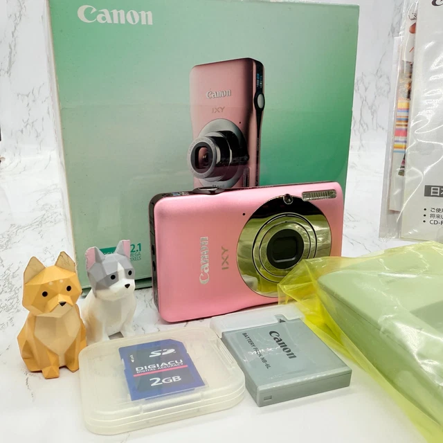 CANON IXY DIGITAL 20IS Pink Compact Digital Camera PC1271 w