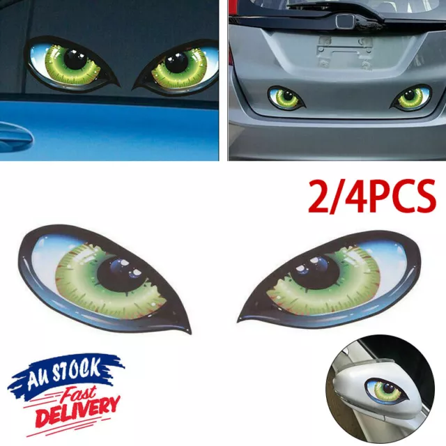 3D Cat Eyes Design Car Sticker Window Decal Vinyl Funny Waterproof Auto Decal