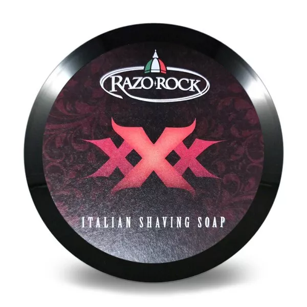 Xxx Savon de Rasage RAZOROCK Italie Sur Talgbasis Avec Karité, Arganoel & Aloès