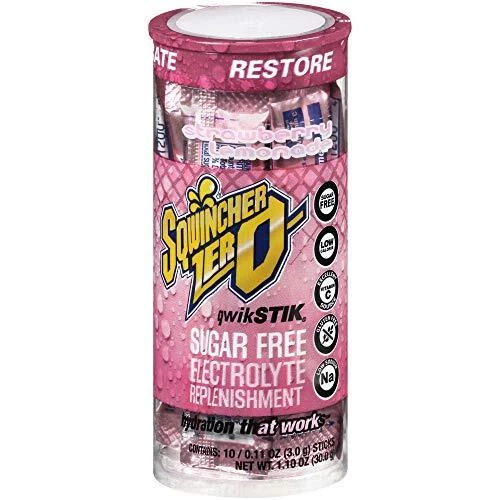 Sqwincher Zero Qwik Stik Sugar Free Strawberry Lemonade .11 oz Pack of 200