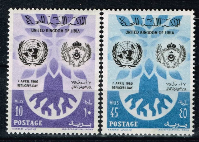 Libya Kingdom World Refugee Arms set 1960 MLH