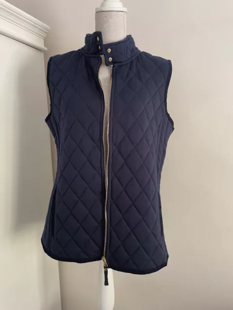 New Bon Marche Ladies Navy Quilted Gilet Size 16