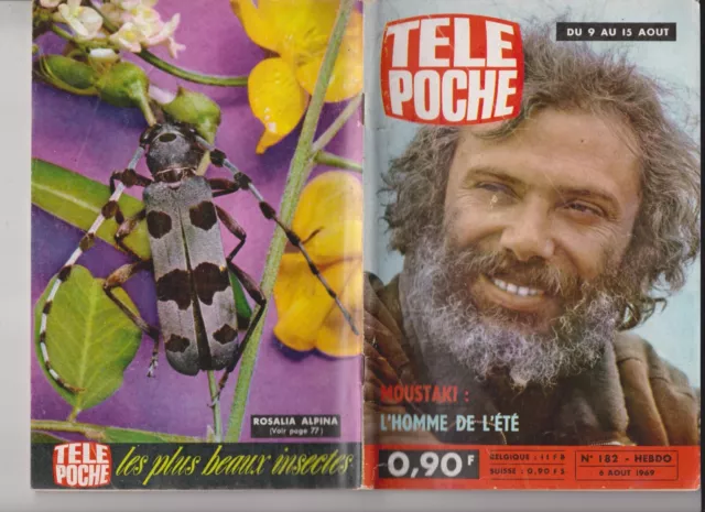 Tele Poche 1969 N°182 Complet - Georges Moustaki