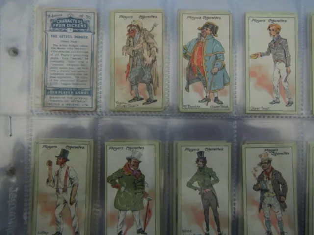 One Complete Set Cigarette Cards Players Characters From Dickens Series Of 50