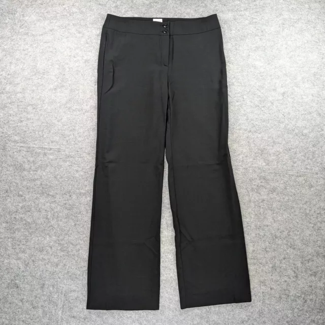 Armani Collezioni Pants Womens 8 Black Straight Leg Trousers Career Dress Pants