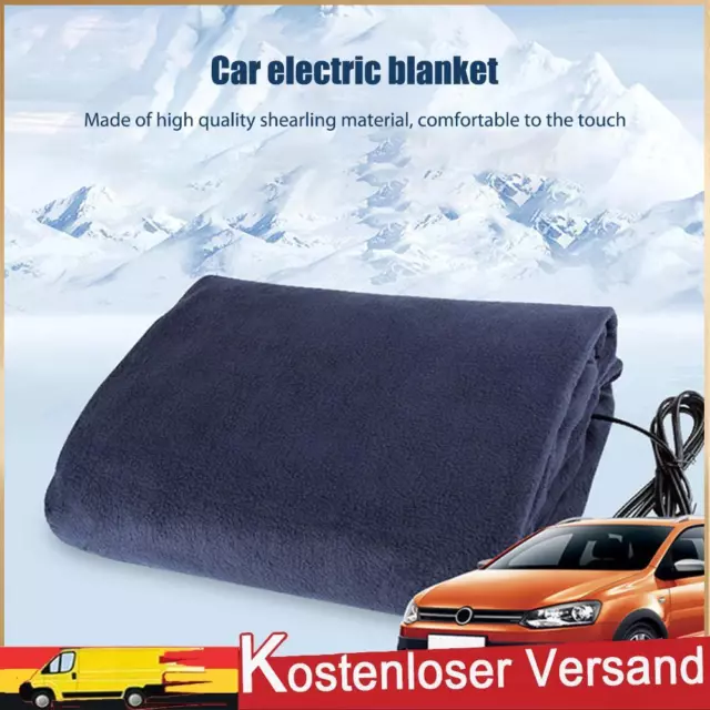 12 V Autodecke 2 Wärmestufen Fleece Tragbarer elektrischer Überwurf für Wohnmobi