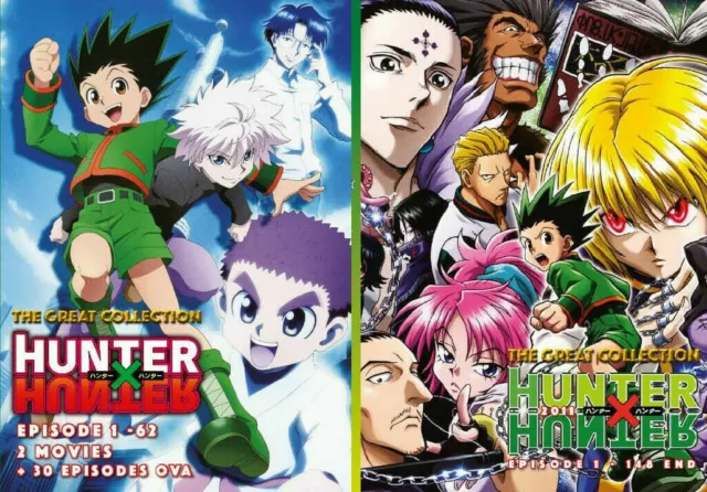ANIME HUNTER X HUNTER (1999) SEA 1 Vol.1-92 End + OVA + 2 MOVIE DVD + FREE  ANIME