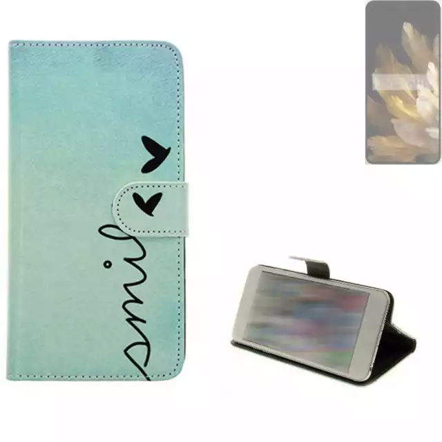 Housse Étui Oppo Find N3 portefeuills Flip Cover Coque fleur Wallet Bag Case