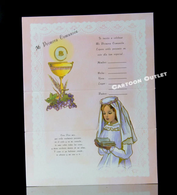 12 FIRST COMMUNION Invitations Spanish Primera Comunion Invitaciones