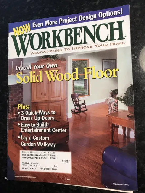 July 2001 No. 266 DIY WORKBENCH Magazine Woodworking Arts Crafts Projects