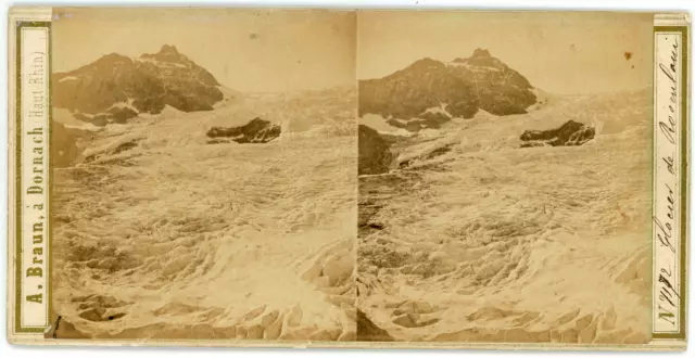 Stereo Suisse, Schweiz, Glacier de Rosenlaui, canton de Berne, Alpes bernoises,