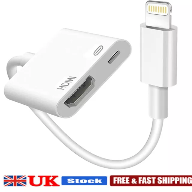 Lightning To HDMI Digital TV AV Adapter 1080P HDMI Cables For Apple iPhone iPad