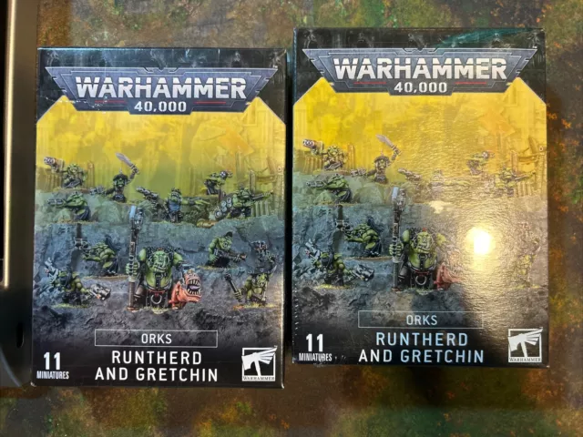 Runtherd & Gretchin Orks Warhammer 40K nuevo en caja X2