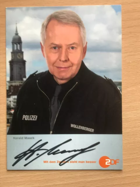 Harald Maack Notruf hafenkante Autogrammkarte orig signiert TV Film Comedy #5679