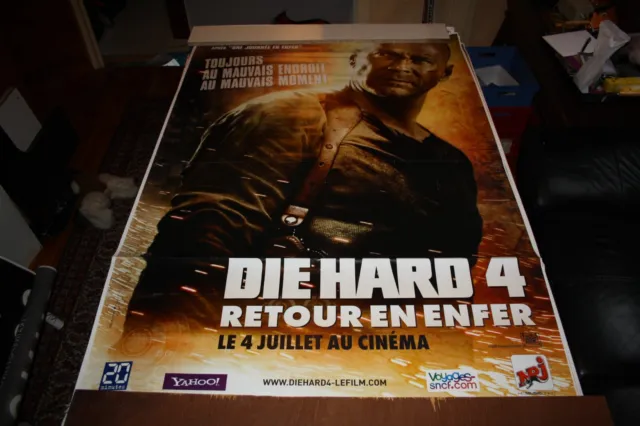 Affiche Cinéma DIE HARD 4 - RETOUR EN ENFER 120x160cm Poster / Bruce Willis