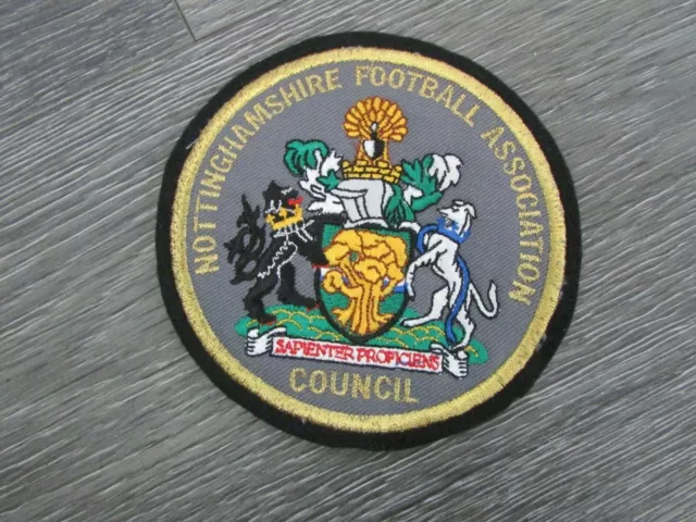 Nottinghamshire Football Association FA Council Unused Sew on Blazer Badge Patch