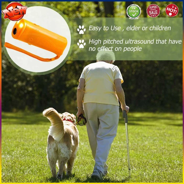 Nuevo dispositivo anti ladridos de perro con LED para accesorios domésticos para mascotas (amarillo A)