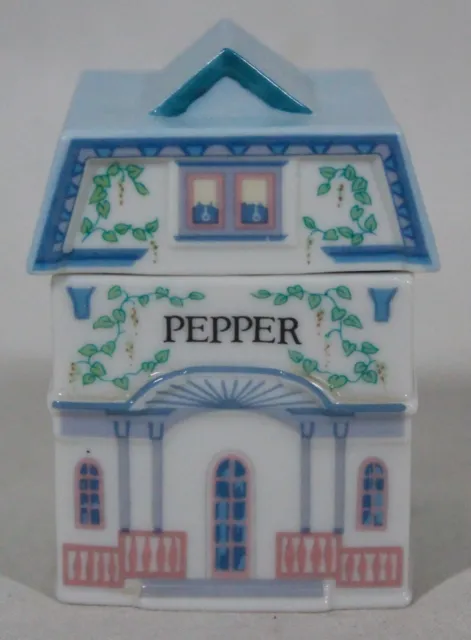 Rare! Vintage 1989 Lenox Spice Village Porcelain House Pepper Jar 3' Tall Unused