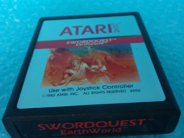 SwordQuest EarthWorld Atari 2600 Used