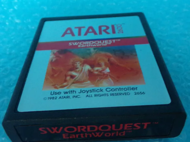 SwordQuest EarthWorld Atari 2600 Used