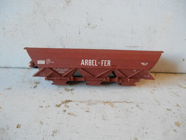 Jouef   champagnole  Caisse entière de Wagon trémie ' Arbel Fer