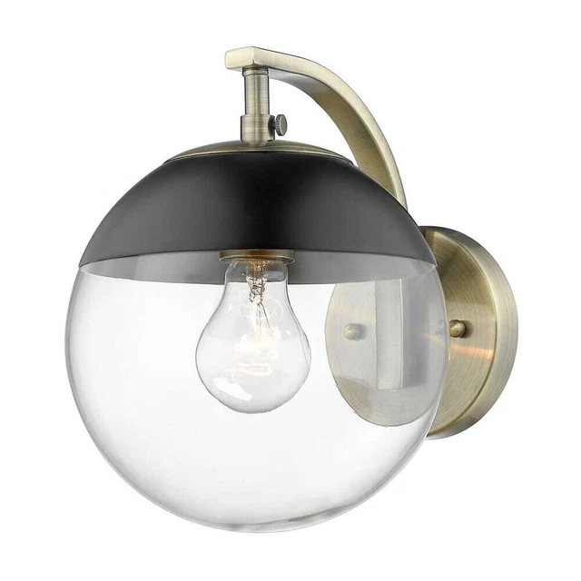 Golden Dixon 10" Wall Sconce in Aged Brass