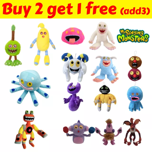 Cute My Singing Monsters Plush Toys Maw Rare Mammott Wubbox Dolls Kids Gift  30cm