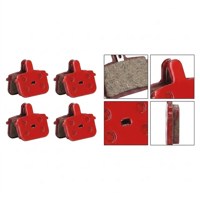 NOISE FREE BIKE Disc Brake Pads Highly Compatible Easy to Replace 4 ...