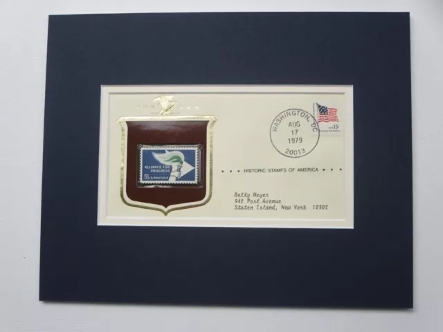 Honoring the Alliance for Progress & the Commemorative Cover of its own stamp