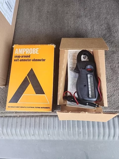 Amprobe Ultra Rs-3 Clamp Meter With Original Leather Case And Box Nos New. Rare