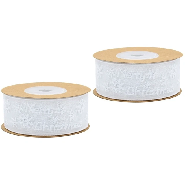 2x Weihnachten Polyester Band Weihnachten Geschenk Band Weihnachten Dünne Band