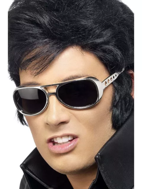 Elvis Presley Sunglasses With Sideburns King Of Rock & Roll Costume Accessory