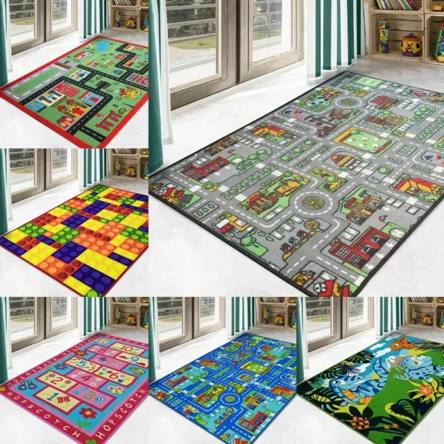 Kids Rugs Soft Nursery Carpets Living Room Rugs Children Floor Mat Toys Play Mat