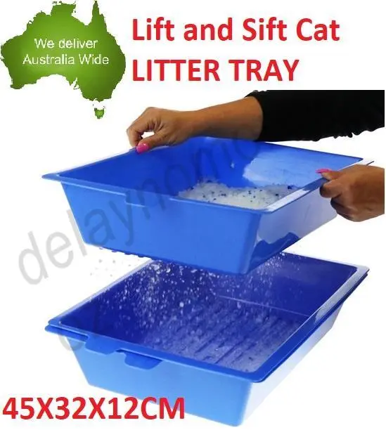 Lift and Sift Self Cleaning Kitty Litter Trays Cat Litter Tray Toilet Sifting