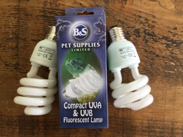 Reptile UV UVB Compact Lamp Light Bulb 2.0 2% Compact Fluorescent 13w 26w