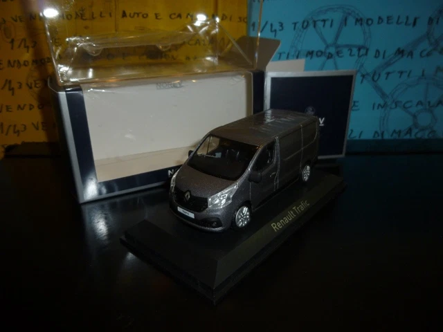 Norev 1/43 - Renault Trafic véhicule utilitaire gris Sidéral 2006