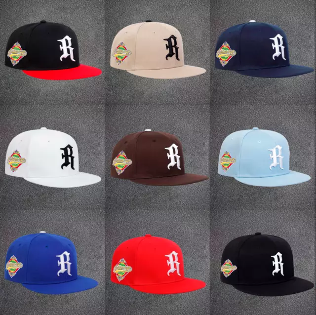 New 2023  Letter R Snapback Baseball Cap Hat Adjustable Cali Hip Hop Flat