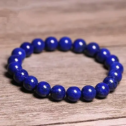Natural Gemstone Bracelets 7.5 inch Chakra Lapis Lazuli 8mm Beads Healing Unisex