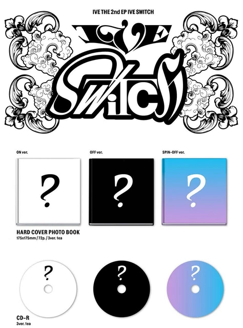 IVE IVE SWITCH 2nd EP Album SPIN-OFF/CD+FotoBuch+Karte+Heart Karte