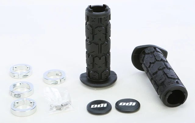 ODI J30RGB-S Atv Rogue Lockon Grip 130Mm Black/Silver Made in USA