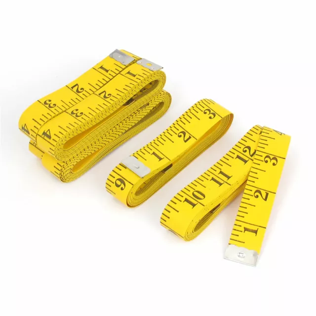 5pcs 300cm 120" Yellow Sewing Cloth Dieting Tailor Craft Ruler Tape Measure