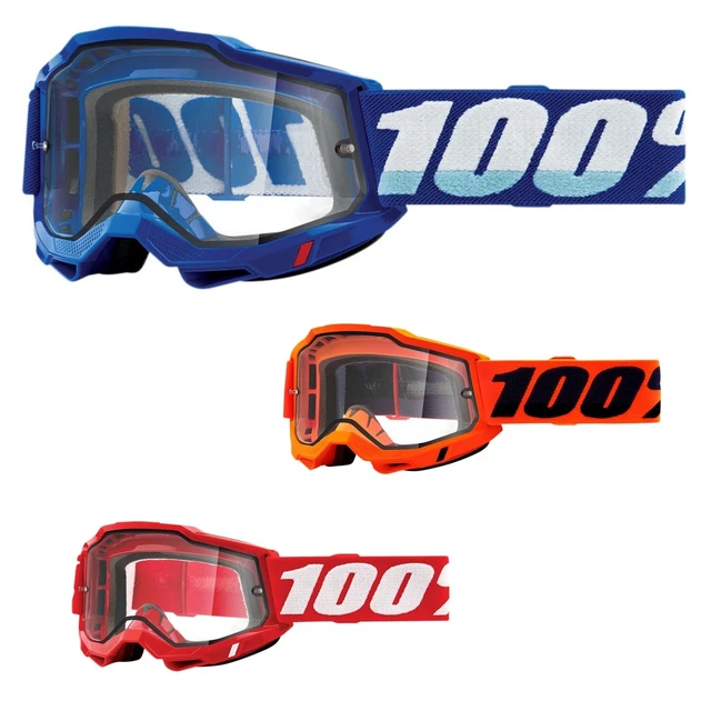 Occhiali Motocross 100% ACCURI 2 ENDURO Crossbrille chiare Occhiali Protettivi Offroad