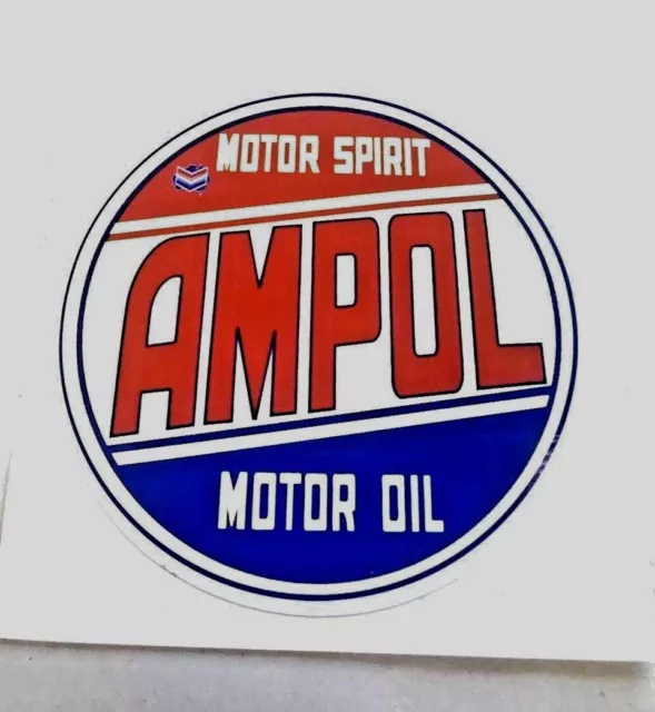 Ampol Motor Oil Large Sticker Holley Edelbrock tool box man cave beer fridge