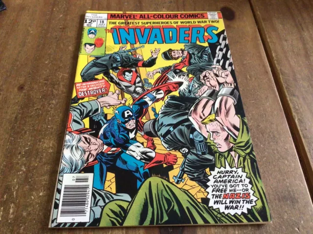 Vintage Marvel All-Colour Comics The Invaders No. 18 July 1977