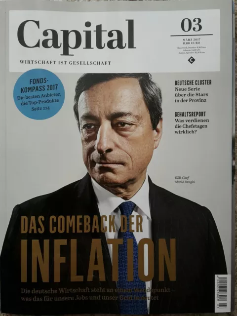 Capital Heft 3 17 März ungelesen - Fonds Kompass - Inflation - Gehaltsreport