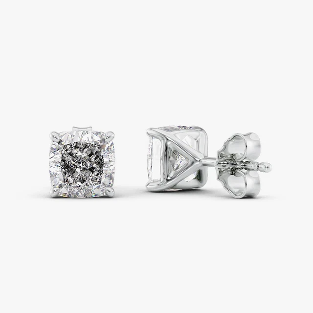Boucles D'oreilles Clous - Grappe De Moissanite Marquise 3.50 Ct - Plaqué Or 14K - Fait Main USA