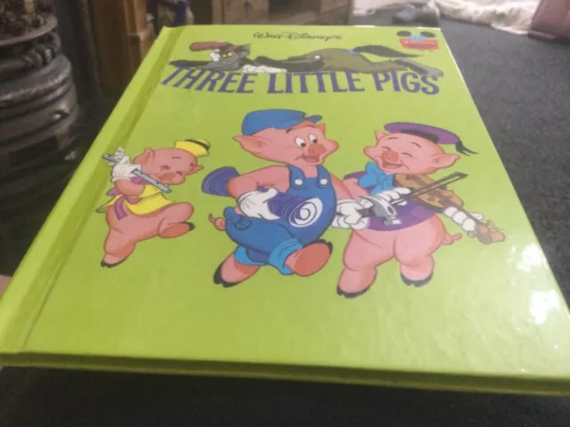 Walt Disney’s Wonderful World Of Reading: Three Little Pigs HB 1st Ed (1972)