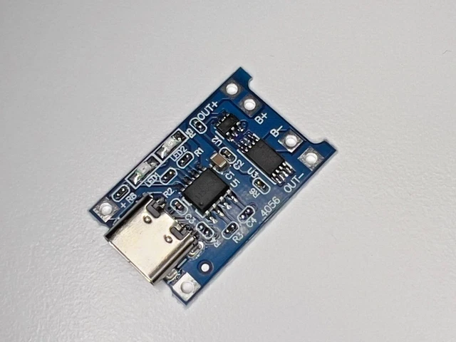5PCS 5V 1A USB Type C 18650 TP4056 Lithium Battery Charger Module ...
