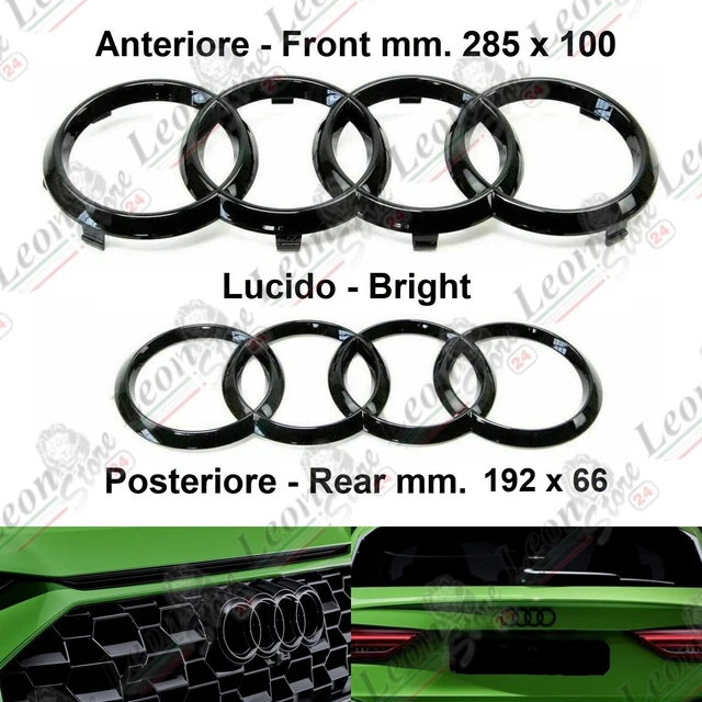 Anelli Per Griglia Radiatore Audi Q3 Black Edition - Nero Lucido, Originale Audi