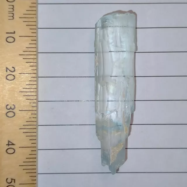 Aquamarine ice clear rough Aqua crystal for jewellery 30.65ct Australian Stock